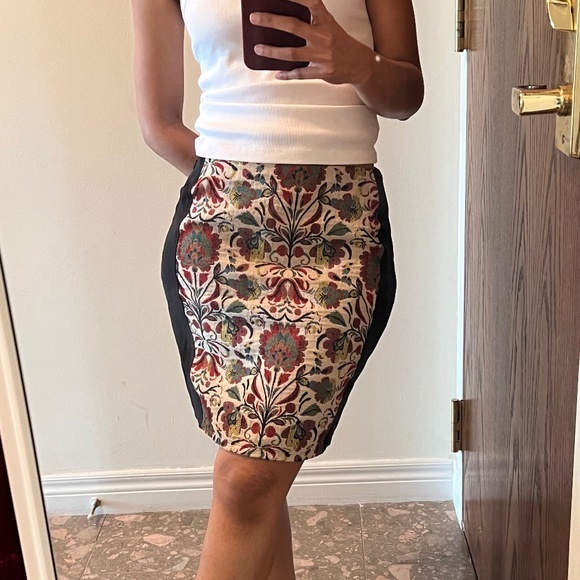 Promod vintage embroidered skirt - Picture 1 of 5
